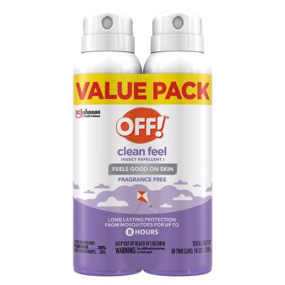 OFF! OFF Clean Feel Picaridin Insect Repellent Aerosol Value pk., 2 Cans, 10 oz. total
