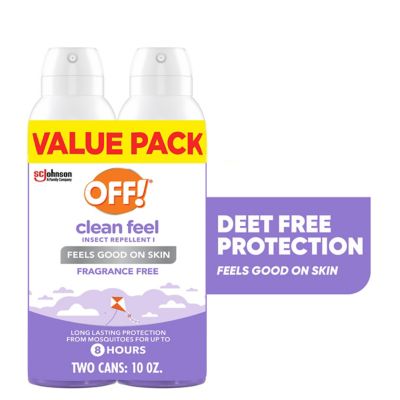 Image showing  OFF Clean Feel Picaridin Insect Repellent Aerosol Value pk., 2 Cans, 10 oz. total
