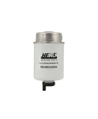 Hero Fuel Filter Replaces John Deere RE533026 Crosses John Deere RE526319, Caterpillar 3619555