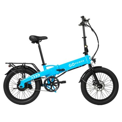 GoPowerBike GoVolt Folding Electric Bike for Adults Blue