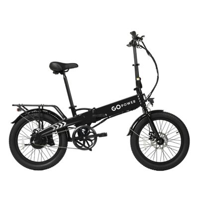 GoPowerBike GoVolt Folding Electric Bike for Adults Black