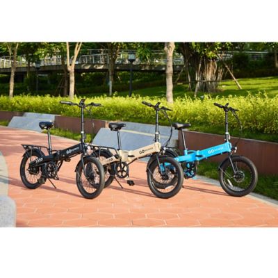 Image showing  GoVolt Folding Electric Bike for Adults Sand