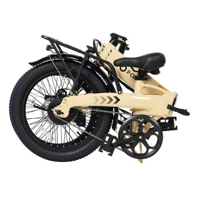 Image showing  GoVolt Folding Electric Bike for Adults Sand