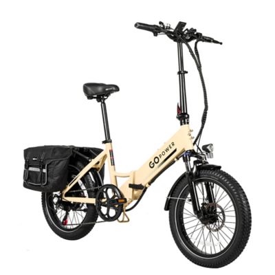 GoPowerBike GoPlus Folding Electric Bike Sand