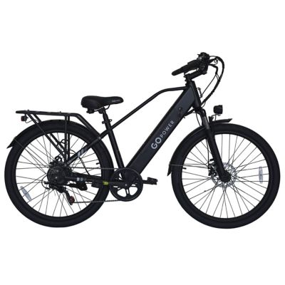 GoPowerBike GoScout Electric Bike Adult Folding E-Bike Black
