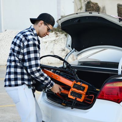 Image showing  GoPlus Folding Electric Bike Black