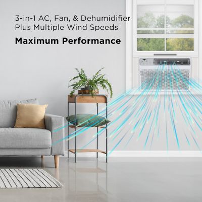 Image showing  12,000 BTU 115V Smart Window Air Conditioner Cools 550 sq. ft. with Remote and Wi-Fi Enabled