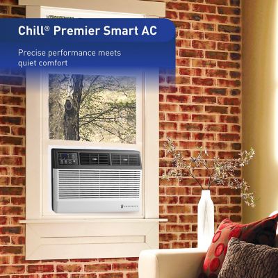 Image showing 1 th Friedrich Chill Premier 10,000 BTU 115V Window Air Conditioner Cools 450 sq. ft. with Remote and Wi-Fi Enabled