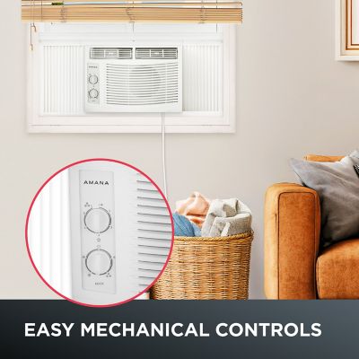 Image showing  5,000 BTU 115V Window-Mounted Air Conditioner Cools 150 sq. ft. with Mechanical Controls