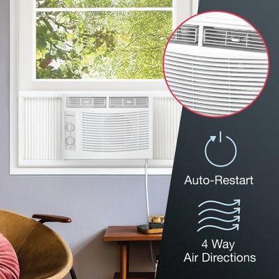 Image showing  5,000 BTU 115V Window-Mounted Air Conditioner Cools 150 sq. ft. with Mechanical Controls