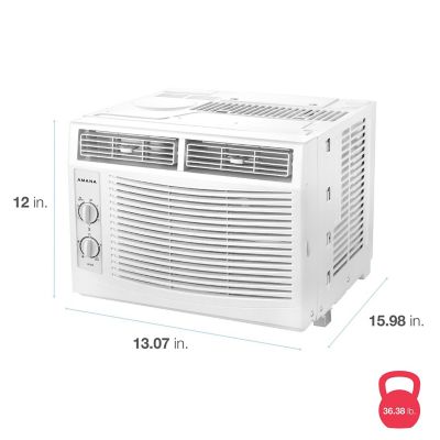 Image showing  5,000 BTU 115V Window-Mounted Air Conditioner Cools 150 sq. ft. with Mechanical Controls