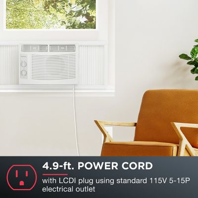 Image showing 6 th Amana 5,000 BTU 115V Window-Mounted Air Conditioner Cools 150 sq. ft. with Mechanical Controls