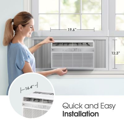 Image showing  8,000 BTU 115V Smart Window Air Conditioner Cools 350 sq. ft. with Remote