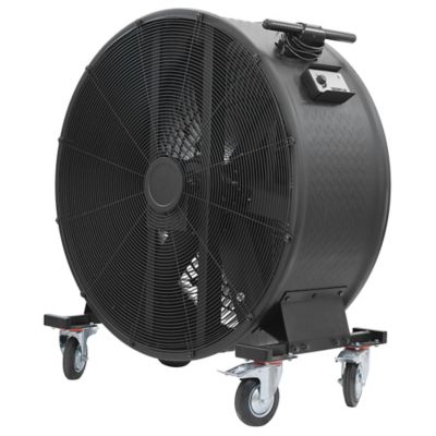 Image showing  Industrial Drum Fan, 25,000 CFM High-Velocity Fan with DC Motor, Variable Speed, Heavy-Duty 6-Blade Design