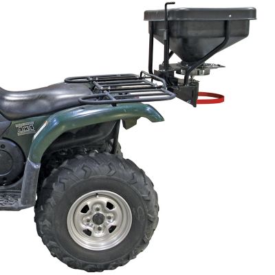 Image showing  ATV-UTV 2.2 Cubic Foot Dry Material Spreader with Cover - Rack Mount