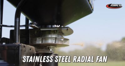 Image showing  ATV-UTV 2.2 Cubic Foot Dry Material Spreader with Cover - Rack Mount