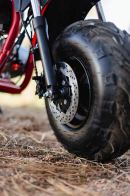 Image showing  Open Box 196cc Gas Mini Bike with Front and Rear Disc Brakes, CVT