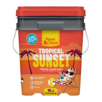 Paws & Claws Tropical Scented Clumping Cat Litter