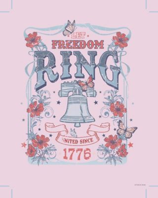 Image showing  Woman's T-Shirt, Freedom Bell, Pink