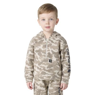 Carhartt Toddler Boy Half-Zip Camo Logo Sweatshirt