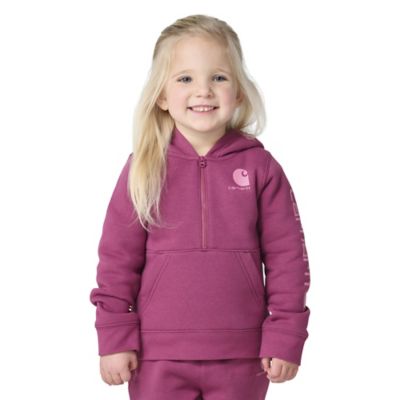 Carhartt Infant Girl's Long-Sleeve Half-Zip Sweatshirt
