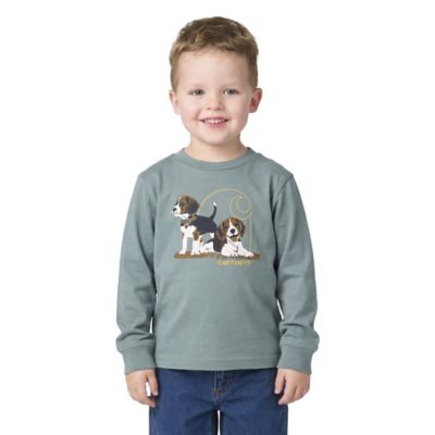 Carhartt Toddler Boy Long-Sleeve Puppy T-Shirt