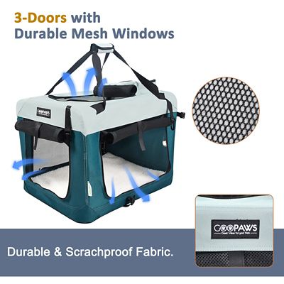 Image showing  3-Door Collapsible Soft-Sided Dog Crate