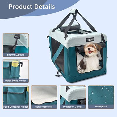 Image showing  3-Door Collapsible Soft-Sided Dog Crate