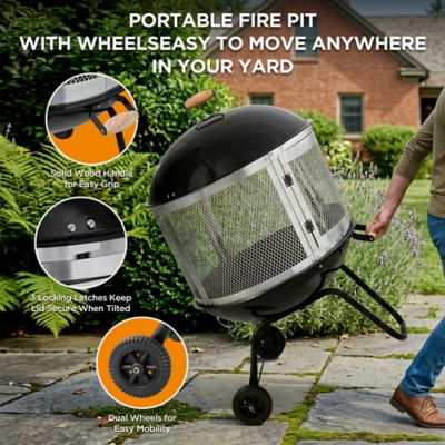 Image showing  28 in. Portable Fire Pit