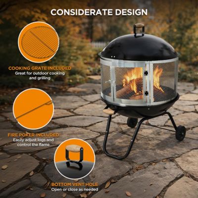 Image showing  28 in. Portable Fire Pit