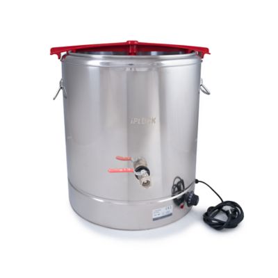 Hatching Time Stainless Steel Poultry Scalder With Manual Dunker, 16 gal.
