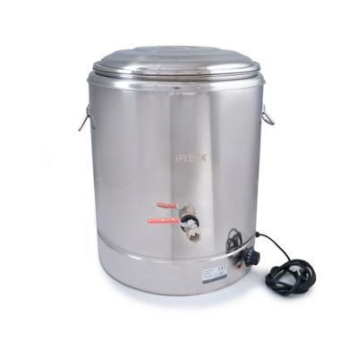 Image showing 1 th Hatching Time Stainless Steel Poultry Scalder With Manual Dunker, 16 gal.
