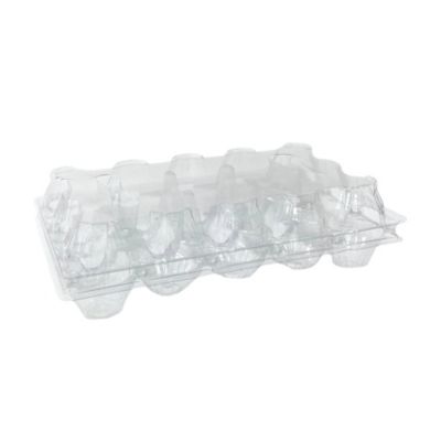 Image showing  1 Pack Clear Plastic Egg Cartons for 15 Chicken Eggs