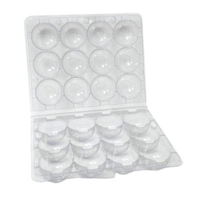 Hatching Time 1 Pack Clear Plastic Egg Cartons for 12 Quail Eggs