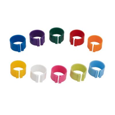 Image showing  Poultry Leg Bands 12mm Pack Of 25, Pink