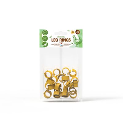 Image showing  Poultry Leg Bands 6mm Pack Of 25, Red