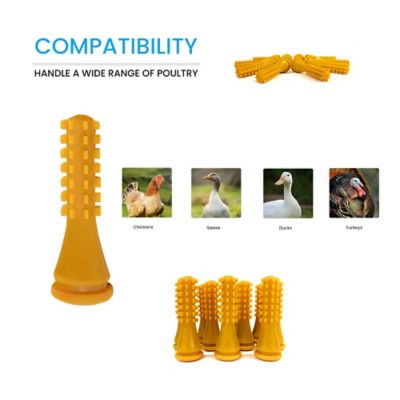 Image showing  Natural Rubber Chicken Plucking Fingers ProA, 100 pk.