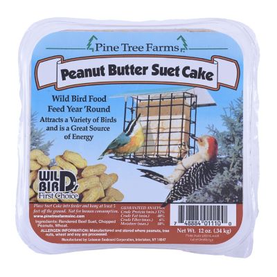 Image showing 1 th Pine Tree Farms Peanut Butter Suet Cakes for Wild Birds 12 oz., Pack of 12