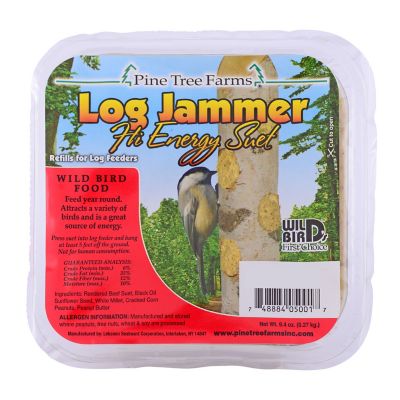 Image showing  Log Jammer Hi Energy Suet Plugs for Wild Birds, Refills for Log Feeders 9.4 oz., Pack of 12