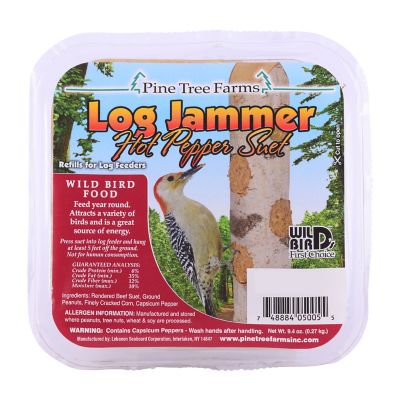 Image showing  Log Jammer Hot Pepper Suet Plugs for Wild Birds, Refills for Log Feeders 9.4 oz., 12 pk.