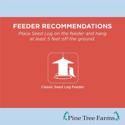 Image showing  Woodpecker Classic Wild Bird Seed Log, Gourmet Bird Food 36 oz., Pack of 3