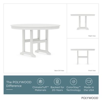 Image showing  Lakeside 5 pc. Round Farmhouse Dining Set, White