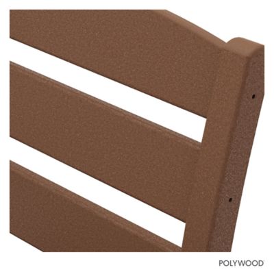 Image showing 3 th POLYWOOD Lakeside 5 pc. Round Farmhouse Dining Set, Teak