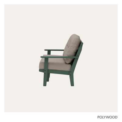 Image showing  Lakeside Deep Seating Sofa in Green / Weathered Tweed