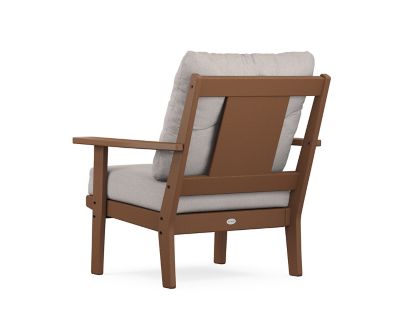 Image showing  Prairie Deep Seating Chair in Teak/Dune Burlap