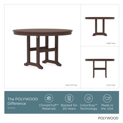 Image showing  Lakeside 5 pc. Round Farmhouse Dining Set, Mahogany