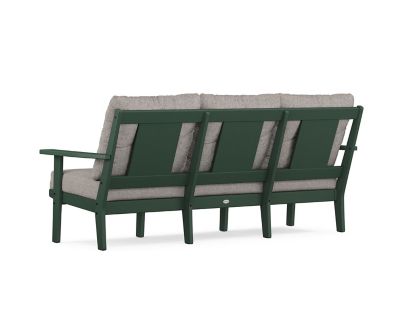 Image showing  Prairie Deep Seating Sofa in Green/Weathered Tweed