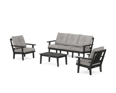 POLYWOOD Prairie 4-Piece Deep Seating Set with Sofa