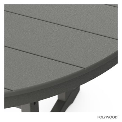 Image showing  Lakeside 5 pc. Round Farmhouse Dining Set, Slate Grey
