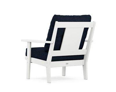 Image showing  Prairie Deep Seating Chair in White/Marine Indigo